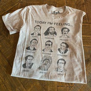 Nicholas Cage "Today I'm Feeling...." Graphic Tee